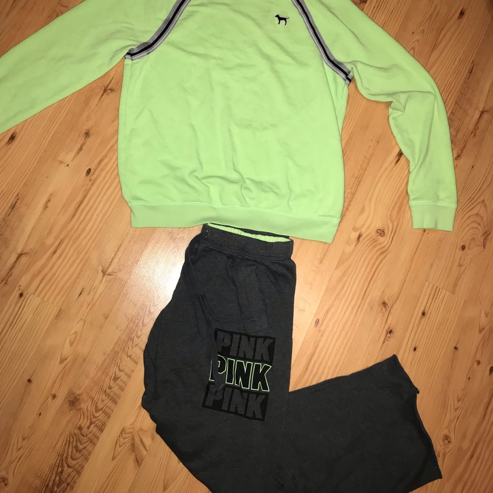 Victoria secret sweat pants and shirt